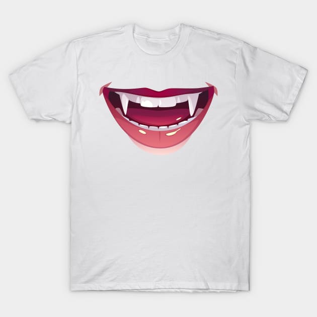 vampire teeth T-Shirt by Full Moon